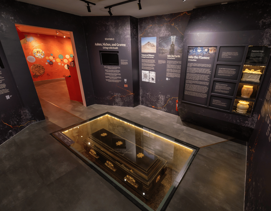 Coffin and cremation exhibit