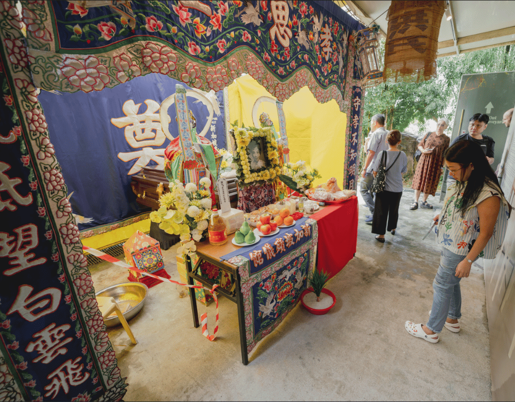 Funeral altar display